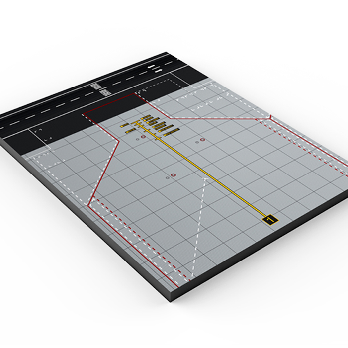1：400 金属 飞机模型 日本羽田机场图纸 成品木质地台（单机位）