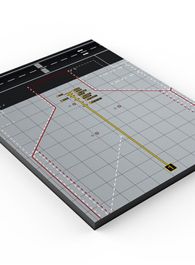 1：400 金属 飞机模型 日本羽田机场图纸 成品木质地台（单机位）