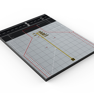 1：200金属客机模型沙盘展示机场图纸单机位成品木质地台