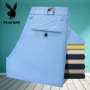 Playboy quần nam quần mùa xuân mới làn sóng sửa chữa lớp trẻ phần mỏng Phiên bản Hàn Quốc của quần âu thẳng - Quần mỏng quần âu nam