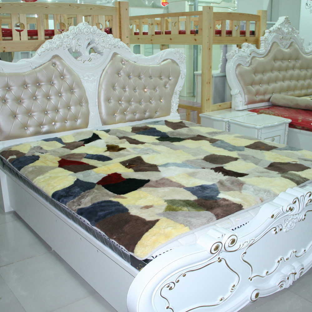 羊皮羊皮床垫定做床毯羊皮褥子