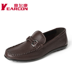 Erkang genuine leather and comfortable men''s shoes men''s shoes fashion beans shoes men''s shoes