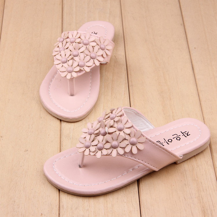 Pantoufles enfants en Cuir spatial pour été - semelle tendon - Ref 1033809 Image 1