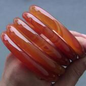 水草 复古圆条玛瑙手镯 精品瑕疵专区 厂家直销天然红