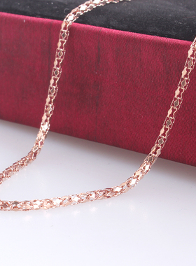 玫瑰金40cm钛钢蛇骨链