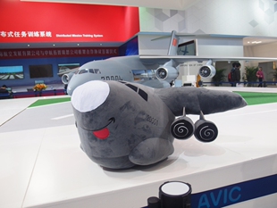 【现货】定制版超大（1米长）正品Q版萌版运20/大运飞机毛绒公仔