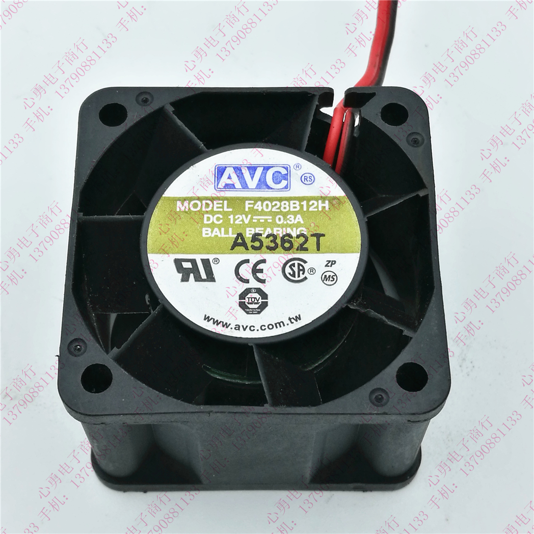 原装AVC F3828B12HB DC12V 0.3A 3828 3线滚珠服务器加压散热风扇
