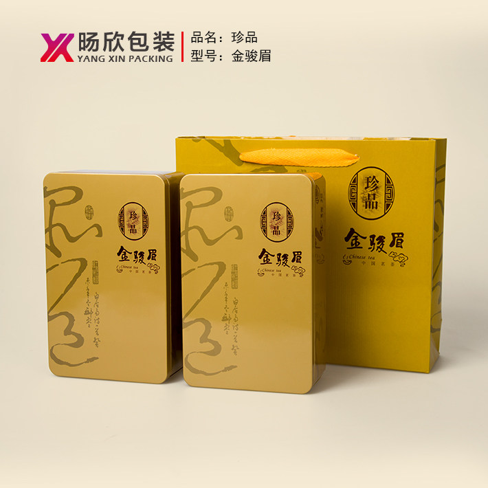 茶叶铁罐红茶铁罐铁观音金骏眉方茶叶罐