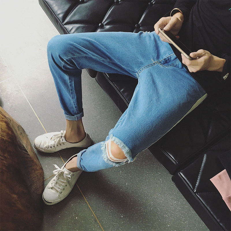 Jeans pour adolescent pieds Slim pour automne - Ref 1464255 Image 1