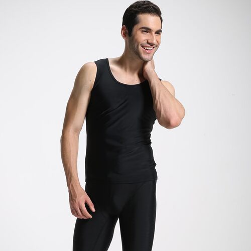 定制男士紧身泳衣背心速干防晒