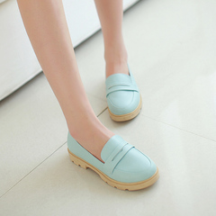 Designer shoes in spring 2015 Korean nude round toe casual shoes fashion shoes comfortable and versatile shoes