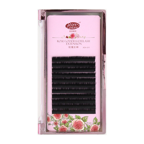 星颜玫瑰女神嫁接睫毛单根种植假睫毛浓密乌黑逼真舒适感丝滑