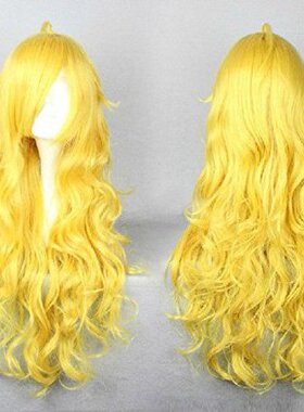 RWBY 阳小龙 黄色卷发 cosplay假发