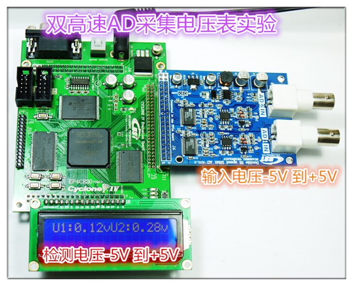 双通道AD USB2.0数据采集 虚拟仪器 示波器 Altera FPGA开发板