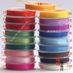 穿琥珀小卷进口扁形水晶弹力线松紧绳 DIY穿珠皮筋弹力线手链线