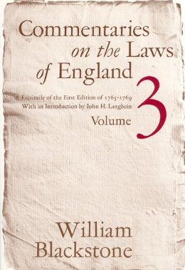 【预售】Commentaries on the Laws of England, Volume 3: