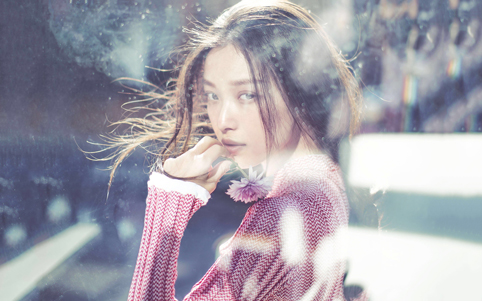 美女明星 倪妮 海报制作高清写真相纸印刷房间装饰挂画V10314B