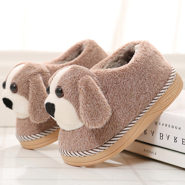 Chaussons enfants en suède pour hiver - semelle caoutchouc - Ref 1031076 Image 1