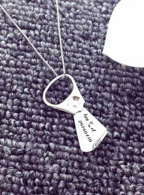 定做项坠刻字挂件配饰锁骨链