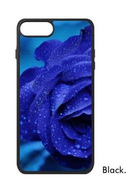 适用于iPhone黑暗蓝色玫瑰Xr手机壳max保护套678plus硅胶11