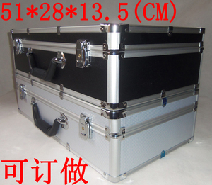 手提银色黑色 大铝合金工具箱 多功能防震铝箱 仪器箱 五金收纳箱