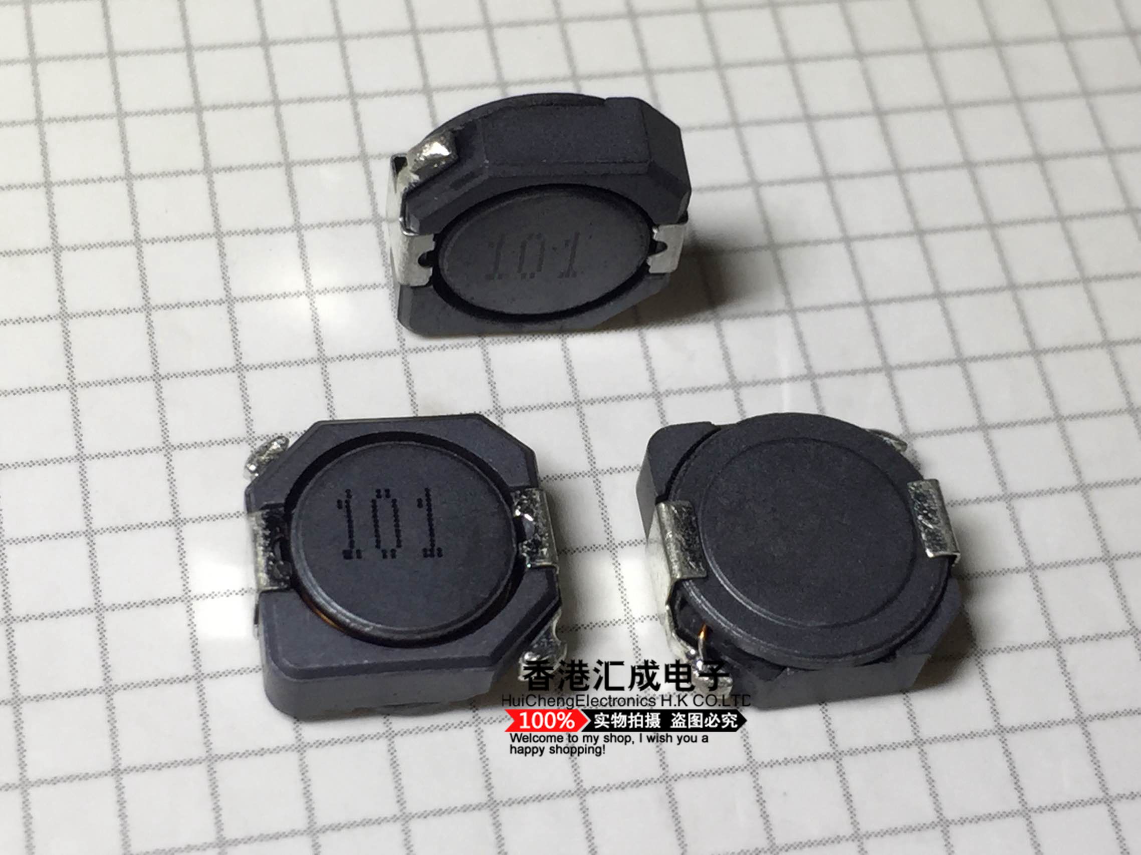 CDRH104R 100UH 丝印101 10*10*4 CD104贴片电感屏蔽功率电感原装