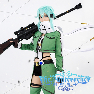 胡桃夹子cos 刀剑神域2 幽灵子弹朝田诗乃 COSPLAY 服装