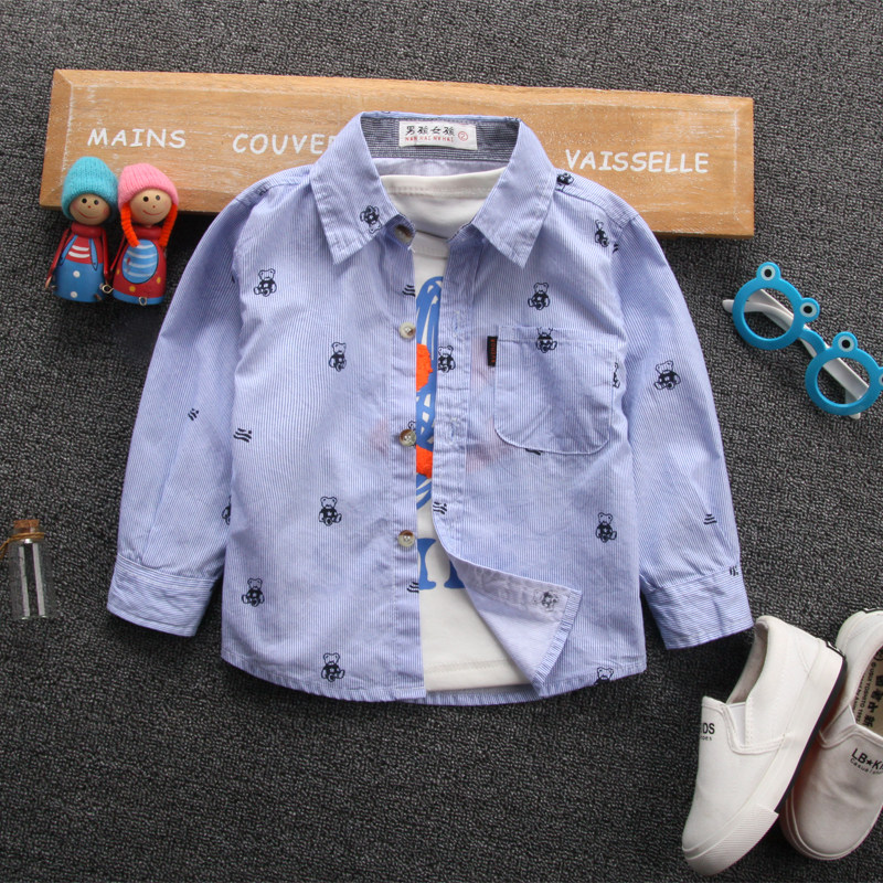 Chemise garcon à manche longue - Ref 2073000 Image 1