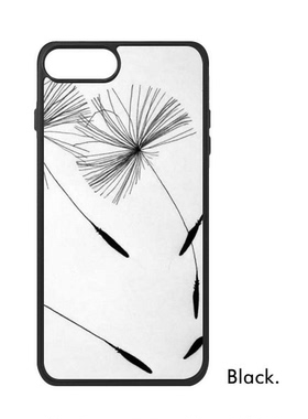 适用于iPhone黑白灰色蒲公英Xr手机壳max保护套678pro硅胶112