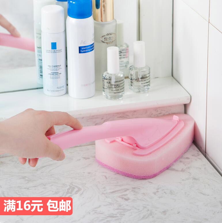 海绵擦浴缸刷浴室清洁去污刷子