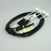 妙莲花日本御念珠国际创价学会SGI进口黑檀上漆尺二小田卷 包邮