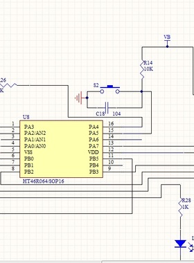 HT46R064 移动电源原理图 YF8036 YF3141 移动电源设计 TL431