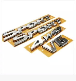 适用于汉兰达改装车标运动车贴 SPORT LIMITED 4WD V6标贴 侧标贴