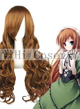 HiCoser 匈牙利伊丽莎白·海德薇莉 黑塔利亚 80cm卷发 棕色 034C