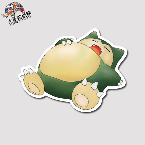 神奇宝贝贴纸口袋妖怪卡比兽贴纸笔记本贴纸行李箱贴纸防水贴纸53