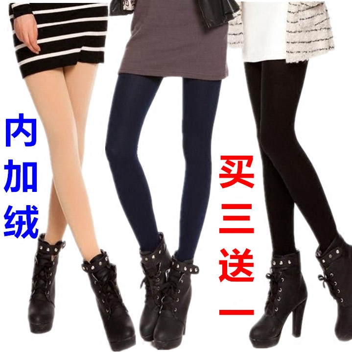秋季丝袜连裤袜防勾丝加绒加厚肉色女打底裤袜子春秋款薄中厚丝袜