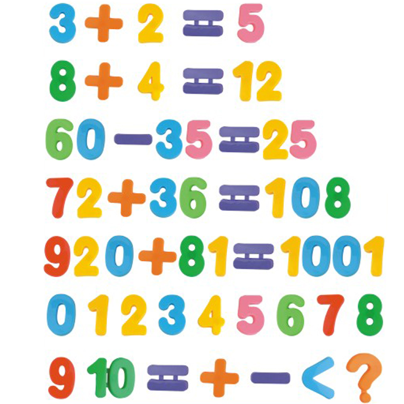 数字算式磁性教具箱通用活动加减幼儿园早教儿童塑料160件