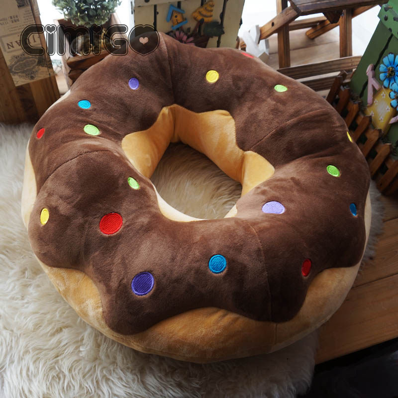 爆款超软大号皇冠甜甜圈面包床上毛绒玩具大抱枕靠垫宝宝情人礼物