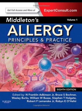 现货Middleton’s Allergy 2-Volume Set 过敏症:原理与实践，两卷套