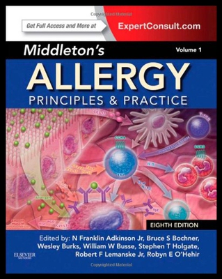 现货Middleton’s Allergy 2-Volume Set 过敏症:原理与实践，两卷套