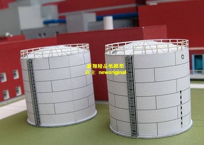 现代厂区石油建筑场景模型