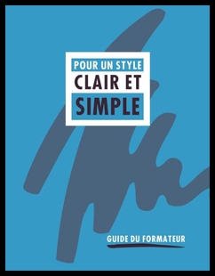 【预售】Pour Un Style Clair Et Simple: Guide Du Formateur