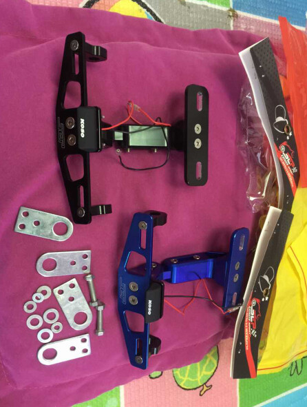 现货821-街霸1100s-696-795改装后牌照架带led牌照灯