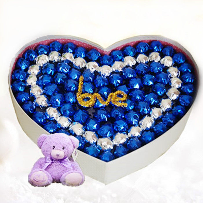 99颗棒棒糖果礼盒玫瑰花礼盒送男女生生日礼物毕业七夕情人节礼品