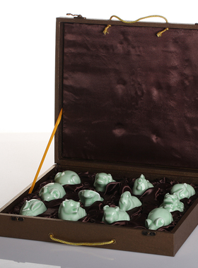 景德镇陶瓷十二生肖摆件 家居饰品摆设