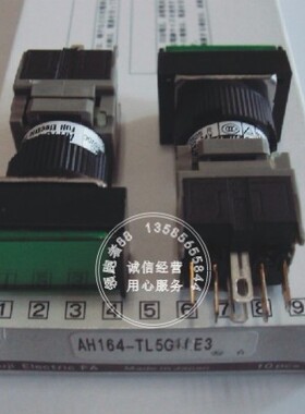 原装正品富士 方型带灯/带锁按钮开关AH164-TL5W11E3