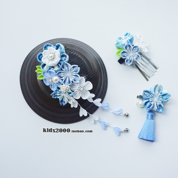 纯手工制作吊穗和服发夹