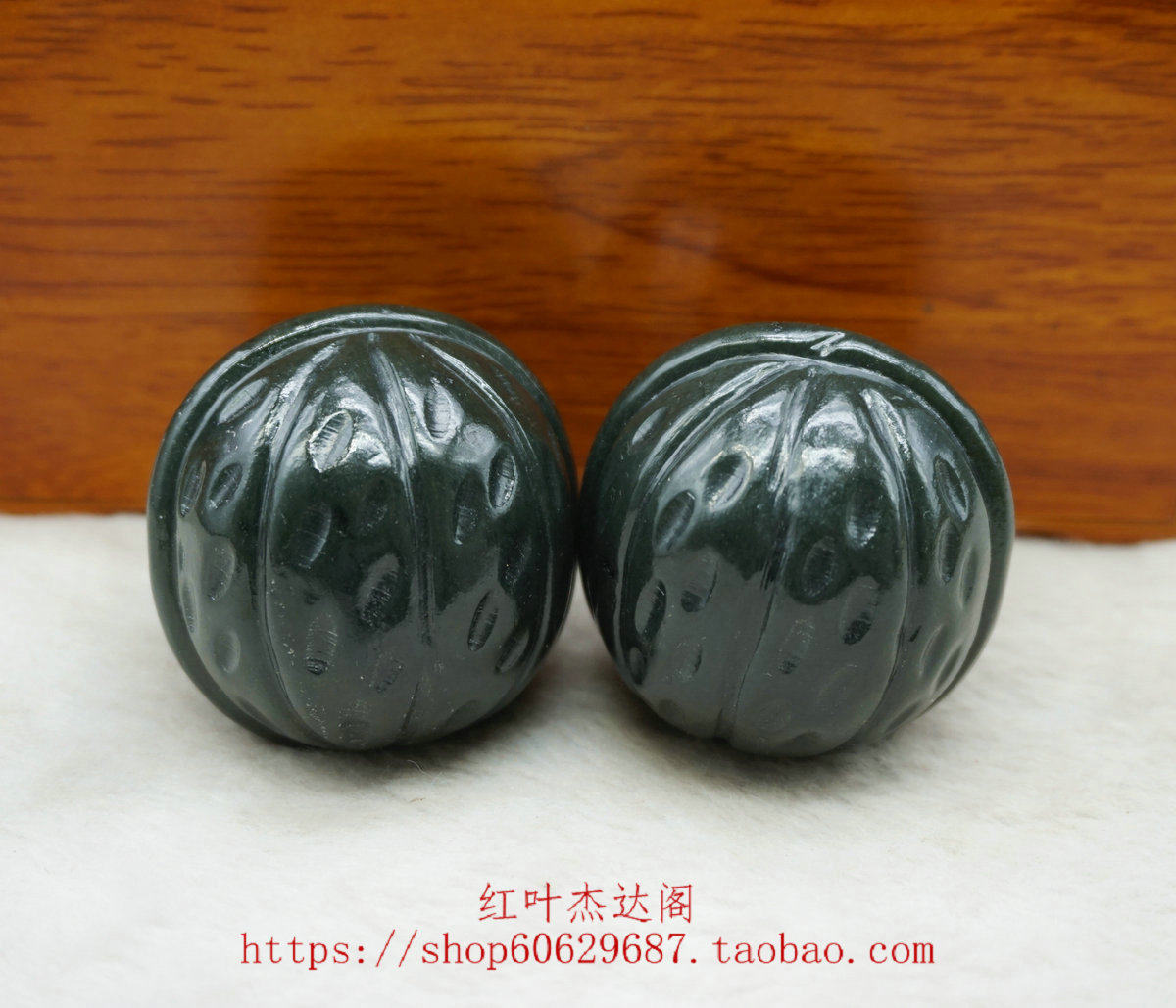 天然玉器天然和田玉青玉精工核桃手把件男士款手玩件送证书送挂绳