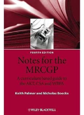 【预订】Notes for the Mrcgp - a Curriculum B...
