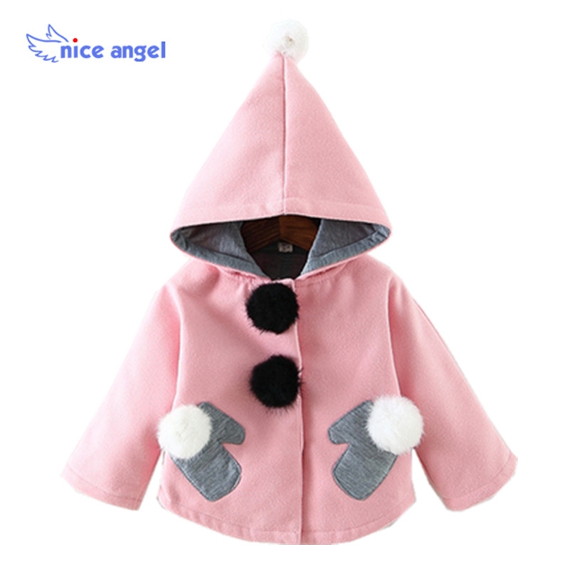 Manteau pour fille NICE ANGEL en laine - Ref 2161507 Image 1